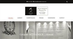 Desktop Screenshot of bensadoun-avocat.com